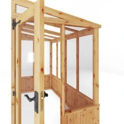 8'2 X 4'4 (2.49x1.32m) Mercia 84 Wooden Lean-To Greenhouse -Lifetina Shop 10 si 004 001 0005 feature2 min 1