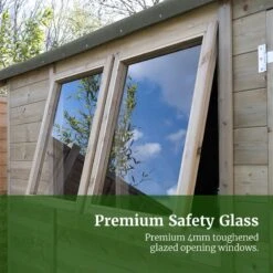 6' X 4' Forest Timberdale 25yr Guarantee Tongue & Groove Pressure Treated Apex Shed (1.93m X 1.33m) -Lifetina Shop 10fg timberdale premium safety glass