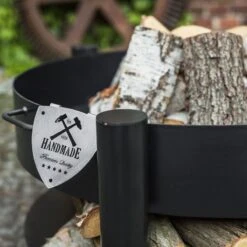 Cook King Montana Low Steel Fire Bowl And Logstore -Lifetina Shop 111248 montana fire bowl feature min