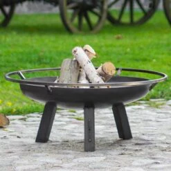 Cook King Porto Steel Fire Bowl - 80cm -Lifetina Shop 111267 porto fire bowl insitu2 min