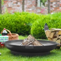 Cook King Dubai Steel Fire Bowl - 80cm -Lifetina Shop 111277 dubai fire bowl insitu3 min