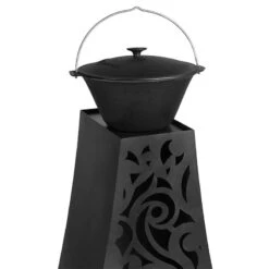 Cook King Havana Decorative Garden Stove Fire Pit -Lifetina Shop 111484 havana stove feature7 min