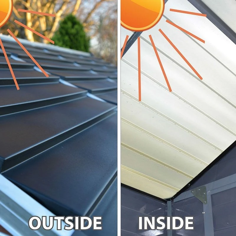 6' X 3' Palram Canopia Grey Skylight Plastic Shed (1.85m X 0.9m) 7 6' X 3' Palram Canopia Grey Skylight Plastic Shed (1.85m X 0.9m) - Image 7