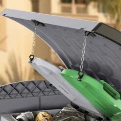 4'9 X 2'8 Saffron StoreAway 1200L Plastic Garden Storage Shed (1.45m X 0.83m) 26 4'9 X 2'8 Saffron StoreAway 1200L Plastic Garden Storage Shed (1.45m X 0.83m) -Lifetina Shop 12 86633 saffron storeaway 1200l feature1 min