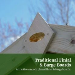 10' X 6' Forest Timberdale 25yr Guarantee Tongue & Groove Pressure Treated Windowless Apex Shed (3.06m X 1.98m) -Lifetina Shop 13 fg timberdale traditional finial barge boards 2