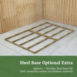 10' X 6' Forest Timberdale 25yr Guarantee Tongue & Groove Pressure Treated Windowless Apex Shed (3.06m X 1.98m) -Lifetina Shop 14 timberdale wooden shed base 6x10 image bsd