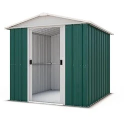 6'8 X 6'6' Yardmaster Green Metal Shed 66GEYZ (2.02m X 1.97m) -Lifetina Shop 17215 66geyz 2 min