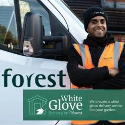 12' X 8' Forest Timberdale 25yr Guarantee Tongue & Groove Pressure Treated Apex Shed – 4 Windows (3.65m X 2.52m) -Lifetina Shop 17fg timberdale white glove 1 7