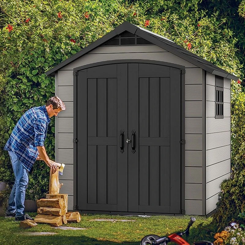 7' X 7' Keter Premier Plastic Garden Shed (2.29m X 2.23m) 2 7' X 7' Keter Premier Plastic Garden Shed (2.29m X 2.23m) - Image 2