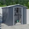 6' X 7' Yardmaster Castleton Anthracite Metal Shed (2.02m X 2.17m)