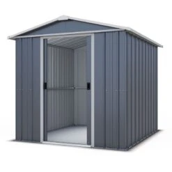 6' X 7' Yardmaster Castleton Anthracite Metal Shed (2.02m X 2.17m) -Lifetina Shop 20906 67aeyz 2 min