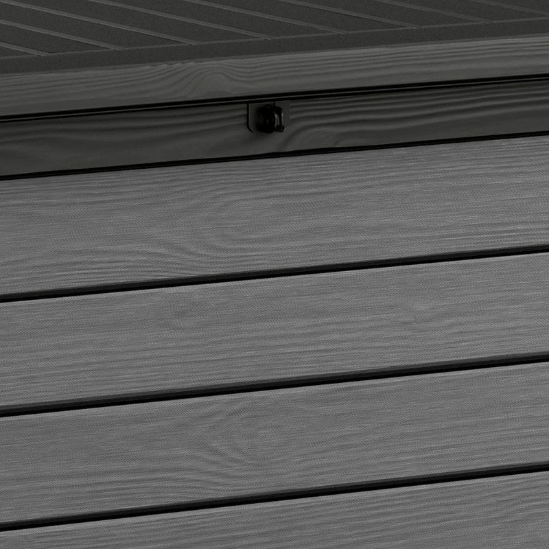 5'1 X 2'4 Keter Brushed Plastic Garden Storage Box - Brown (1.55m X 0.72m) 3 5'1 X 2'4 Keter Brushed Plastic Garden Storage Box - Brown (1.55m X 0.72m) - Image 3