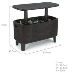 3' X 1' Keter Bevy Bar (0.84m X 0.41m) -Lifetina Shop 249471 keter bevy bar drawing min