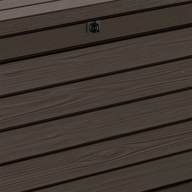 5'1 X 2'5 Keter Hingham Plastic Garden Storage Box - Brown (1.55m X 0.73m) 4 5'1 X 2'5 Keter Hingham Plastic Garden Storage Box - Brown (1.55m X 0.73m) - Image 4