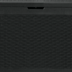 3'10 X 1'6 Keter Samoa Plastic Garden Storage Box - Anthracite (1.17m X 0.45m) -Lifetina Shop 249502 keter samoa plastic garden storage box close up min