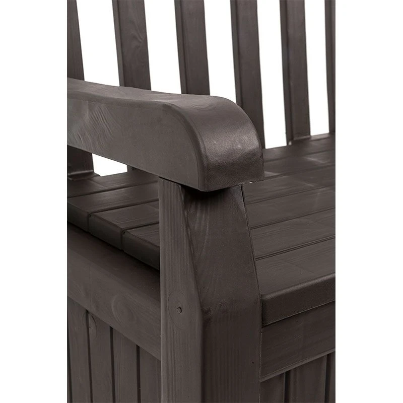 5' X 2' Keter Iceni Wood-Effect Garden Storage Bench (1.4m X 0.6m) 13 5' X 2' Keter Iceni Wood-Effect Garden Storage Bench (1.4m X 0.6m) - Image 13