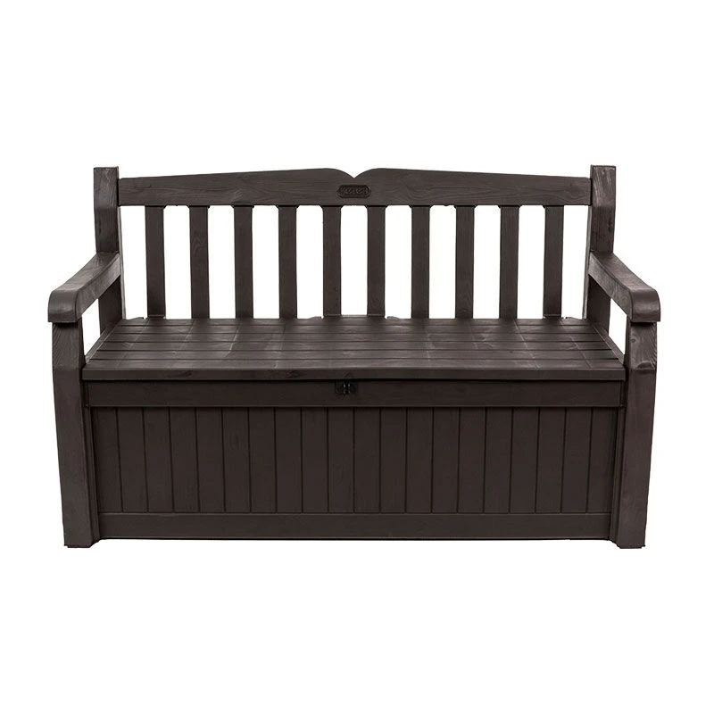 5' X 2' Keter Iceni Wood-Effect Garden Storage Bench (1.4m X 0.6m) 10 5' X 2' Keter Iceni Wood-Effect Garden Storage Bench (1.4m X 0.6m) - Image 10