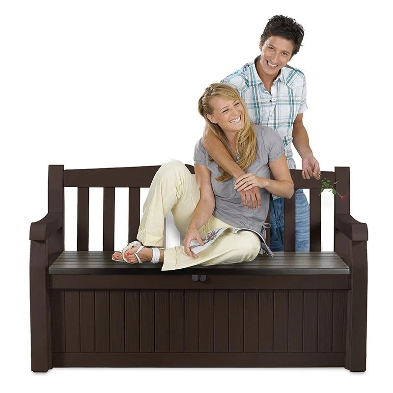 5' X 2' Keter Iceni Wood-Effect Garden Storage Bench (1.4m X 0.6m) 9 5' X 2' Keter Iceni Wood-Effect Garden Storage Bench (1.4m X 0.6m) - Image 9