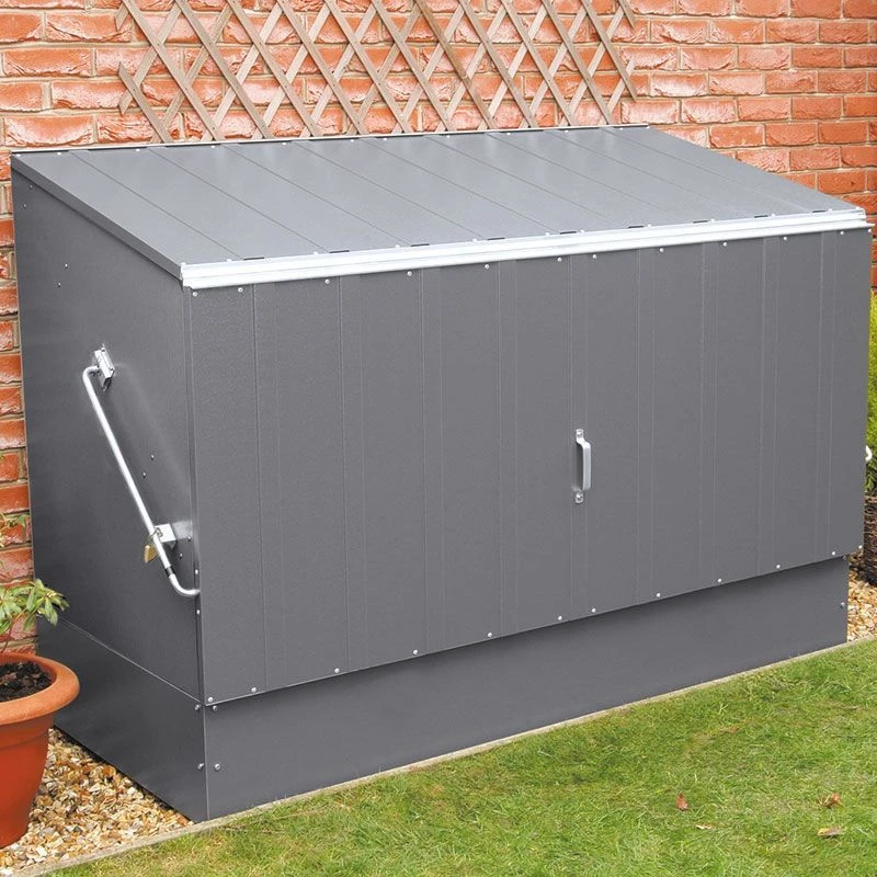 6'4 X 2'9 Trimetals Metal Bike Shed - Anthracite (1.95m X 0.88m) 1 6'4 X 2'9 Trimetals Metal Bike Shed - Anthracite (1.95m X 0.88m)