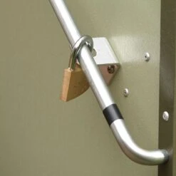 6'4 X 2'9 Trimetals Ramped Metal Bike Shed - Anthracite 1.96m X 0.89m 13 6'4 X 2'9 Trimetals Ramped Metal Bike Shed - Anthracite 1.96m X 0.89m -Lifetina Shop 3132900 trimetals ramped metal bike shed anthracite close up2 min