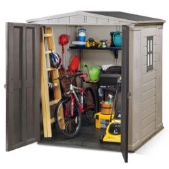 6' X 6' Keter Factor Plastic Garden Shed (1.78m X 1.96m) 14 6' X 6' Keter Factor Plastic Garden Shed (1.78m X 1.96m) -Lifetina Shop 4 251530 6x6 keter factor render2 min