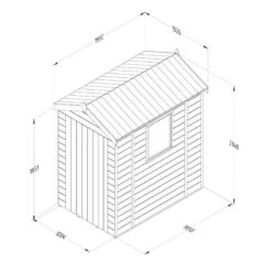 6' X 4' Forest Timberdale 25yr Guarantee Tongue & Groove Pressure Treated Apex Shed (1.93m X 1.33m) -Lifetina Shop 4 tpa64m