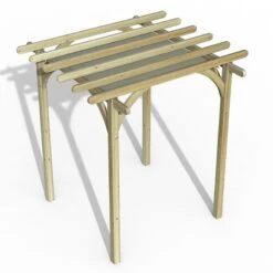 Forest Ultima Wooden Garden Pergola With Retractable Canopy 8' X 8' -Lifetina Shop 4 uperg24chd render min