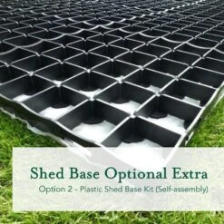 8' X 6' Forest 4Life 25yr Guarantee Overlap Pressure Treated Windowless Apex Wooden Shed (2.43m X 1.99m) -Lifetina Shop 4life plastic shed base image 21