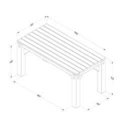 6'9 X 6'9 Forest Modular Wooden Garden Seating Set Number 3 (2.06m X 2.06m) -Lifetina Shop 6 modseat3hd drawing4 min 1