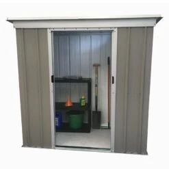 6' X 4' Yardmaster Platinum Tall Pent Metal Shed (1.9m X 1.19m) -Lifetina Shop 64tpz 6x4 yardmaster platinum tall pent metal shed cutout min