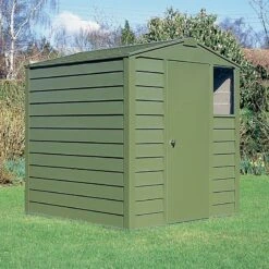 6' X 6' Trimetals Premium Titan 660 Metal Shed (1.76m X 1.76m) -Lifetina Shop 660 01