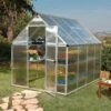 6'x8' Palram Canopia Mythos Walk In Silver Polycarbonate Greenhouse (1.8x2.4m)
