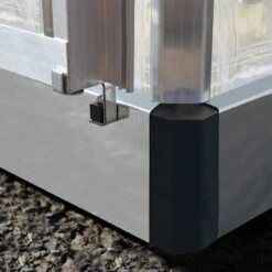 6'x8' Palram Canopia Hybrid Walk In Silver Polycarbonate Greenhouse (1.8x2.4m) -Lifetina Shop 701572 hybrid 6x8 silver base