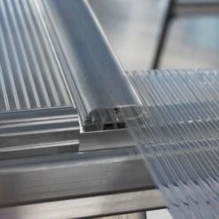 6'x4' Palram Canopia Hybrid Small Silver Polycarbonate Greenhouse (1.8x1.2m) -Lifetina Shop 701651 hybrid 6x4 silver sliding panel