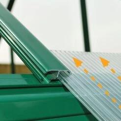 6'x4' Palram Canopia Hybrid Small Green Polycarbonate Greenhouse (1.8x1.2m) -Lifetina Shop 701652 hybrid 6x4 green sliding panels