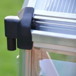 6'x14' Palram Canopia Hybrid Large Walk In Silver Polycarbonate Greenhouse (1.8x4.2m) -Lifetina Shop 701788 hybrid 6x14 silver gutter2