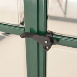 8' X 8' Palram Canopia Balance Green Greenhouse (2.47m X 2.44m) -Lifetina Shop 701924 balance 8x8 green greenhouse close up1 min 1