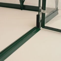 8' X 8' Palram Canopia Balance Green Greenhouse (2.47m X 2.44m) -Lifetina Shop 701924 balance 8x8 green greenhouse close up11 min 1