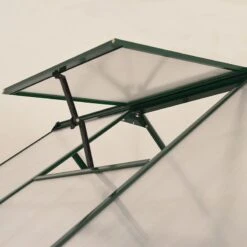 8' X 8' Palram Canopia Balance Green Greenhouse (2.47m X 2.44m) -Lifetina Shop 701924 balance 8x8 green greenhouse close up6 min 1