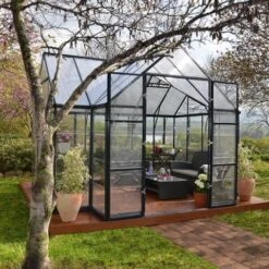 12'x10' Palram Canopia Victory Orangery Large Walk In Polycarbonate Greenhouse (3.6x3m) -Lifetina Shop 702422 05 1