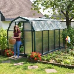 6'x10' Palram Canopia Rion EcoGrow Walk In Green Polycarbonate Greenhouse (1.8x3m)