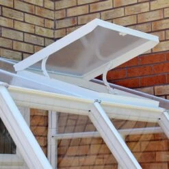 6'x10' Palram Canopia Rion White Sun Room Walk In Wall Greenhouse (1.8x3m) 8 6'x10' Palram Canopia Rion White Sun Room Walk In Wall Greenhouse (1.8x3m) -Lifetina Shop 702485 03