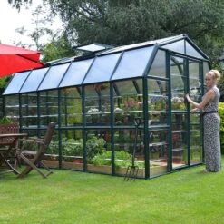 8'x12' Palram Canopia Rion Grand Gardener Large Polycarbonate Greenhouse (2.4x3.6m) -Lifetina Shop 702493 grand gardener clear 8x12 no3