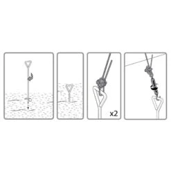 Palram Canopia Greenhouse Anchor Kit -Lifetina Shop 702771 anchoring kit greenhouses drawing3