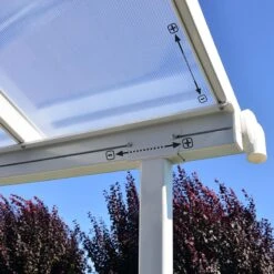 10x10 Palram Canopia Sierra White Patio Cover -Lifetina Shop 703121 palram sierra patio cover roof white 3x3 05 adjusting poles