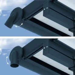 10x24 Palram Canopia Sierra Grey Patio Cover -Lifetina Shop 703188 palram sierra patio cover roof grey 3x7 3 adjustable gutters