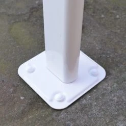 7' X 7' Palram Canopia Sierra White Clear Patio Cover (2.28m X 2.25m) -Lifetina Shop 703348 7x7 palram sierra white patio cover close up1 min 1