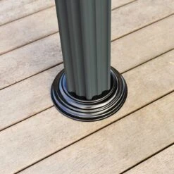 12' X 14' Palram Canopia Roma Hexagonal Garden Gazebo - Grey (3.59m X 4.15m) -Lifetina Shop 703445 12x14 palram roma hexagonal gazebo close up2 min 1