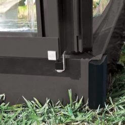 6' X 4' Palram Canopia Hybrid Grey Greenhouse (1.85m X 1.26m) -Lifetina Shop 703483 hybrid 6x4 grey greenhouse close up3 min 1