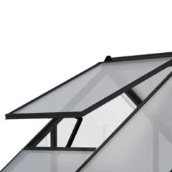 6' X 6' Palram Canopia Hybrid Grey Greenhouse (1.85m X 1.86m) 10 6' X 6' Palram Canopia Hybrid Grey Greenhouse (1.85m X 1.86m) -Lifetina Shop 703484 hybrid 6x6 grey greenhouse close up1 min 1